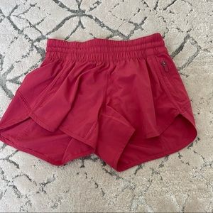 Lululemon Tracker Shorts - Red Pink